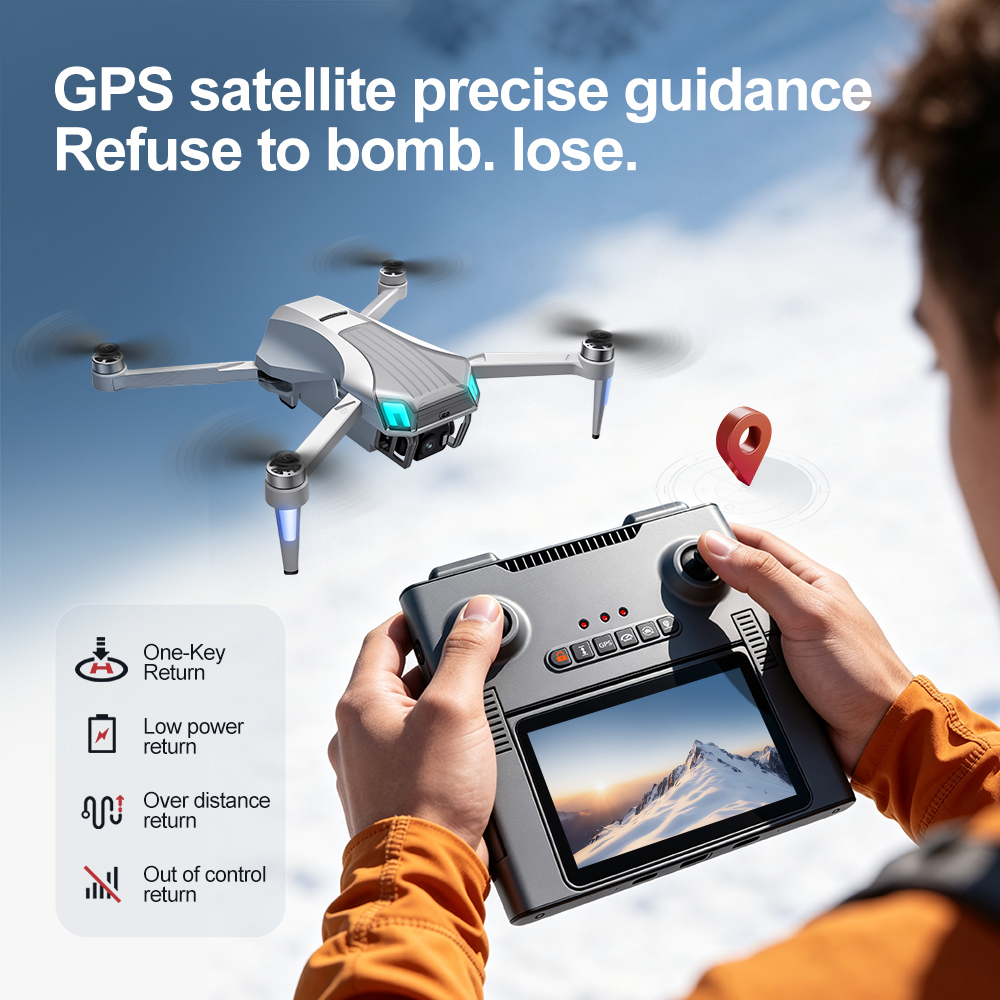 طائرة بدون طيار U55Max 5G مزود - مراجعة Drone Gimbal Mount وسعره
